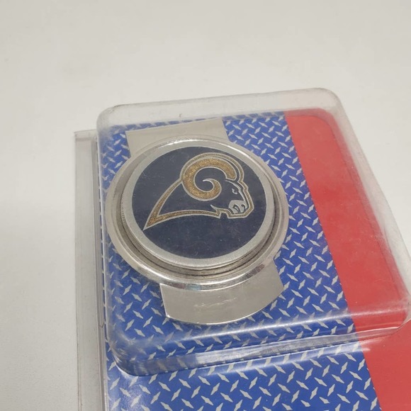 NEW NFL Los Angeles Rams Round Logo Money Clip MB7 - Picture 1 of 3